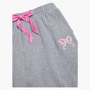 Pink X Loveshackfancy Wide-leg Sweatpants Medium Heather Grey