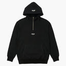 Palacio 1/4 Panel de algodón Zip Capucha Negra