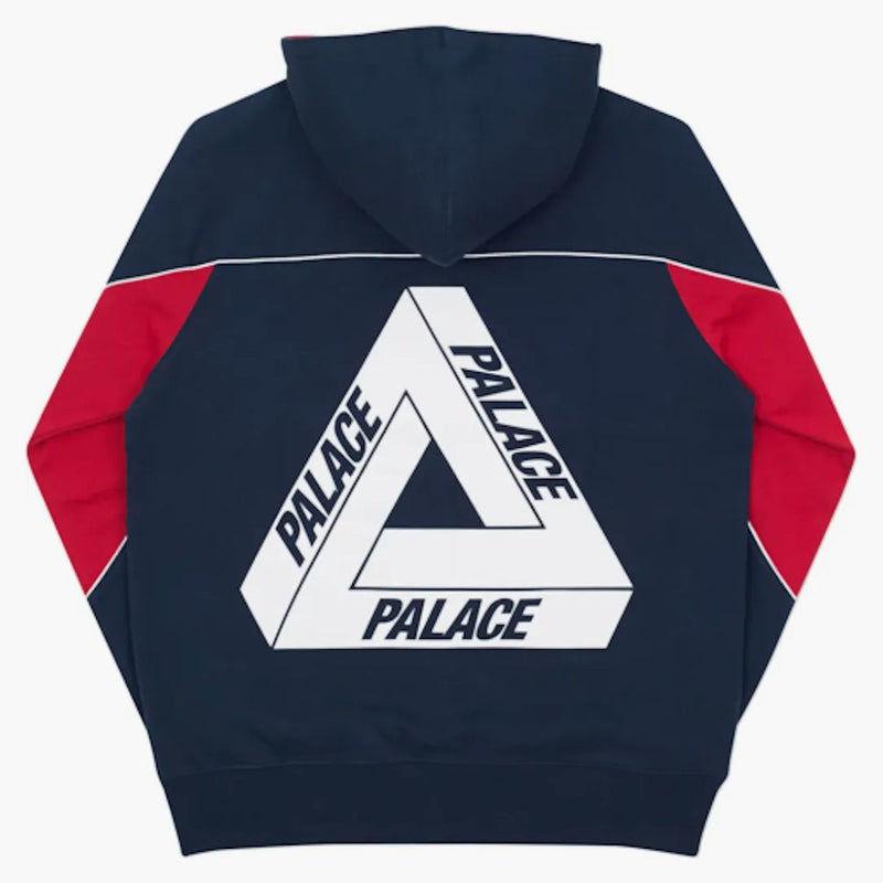 Palazzo 2 tono cappa navy/rosso