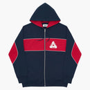 Palace 2 -tonowy kaptur marynarki wojennej/czerwony