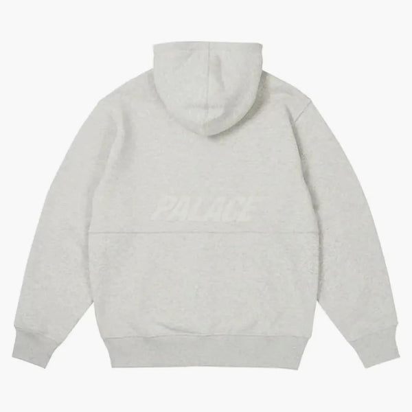 Palace 5G Zip Hood Grey Marl