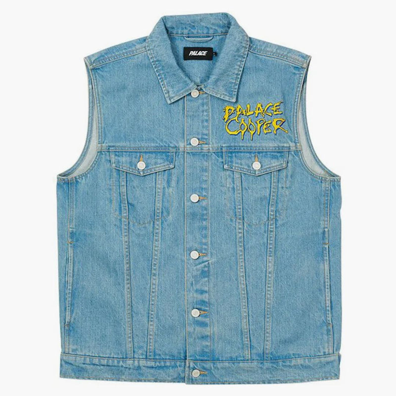 Palác Alice Cooper Denim Vest Stone Wash