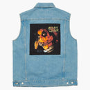 Palace Alice Cooper Denim Vest Stone Wash