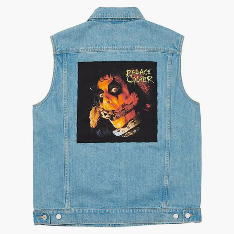 Palác Alice Cooper Denim Vest Stone Wash