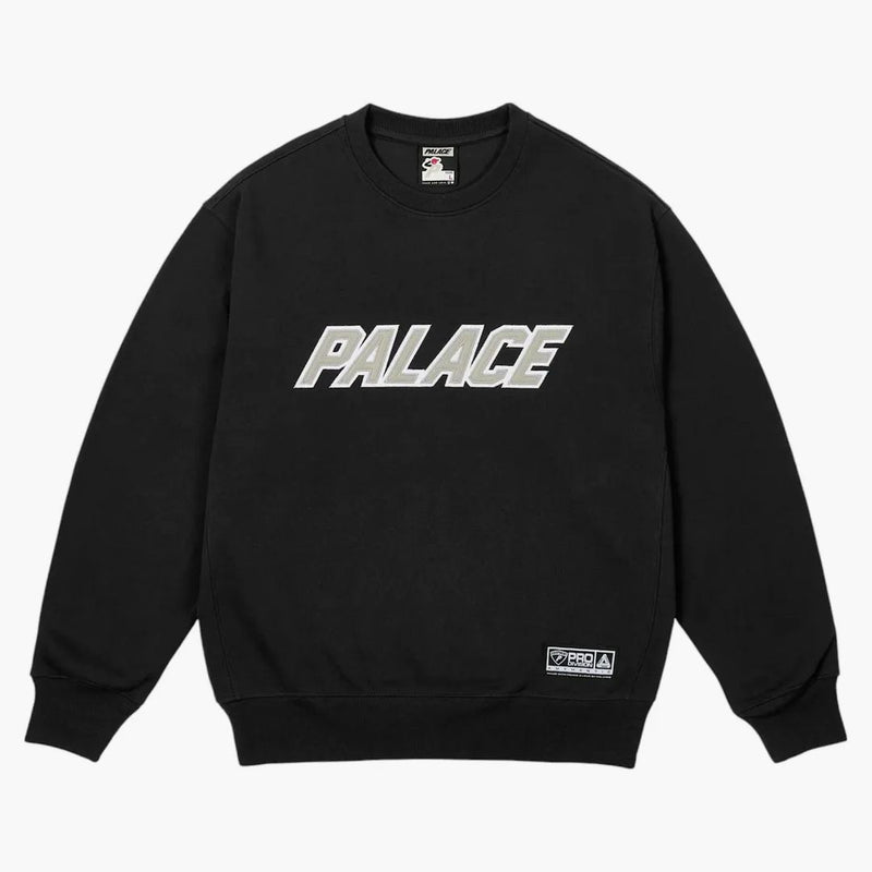 Palace Applique Team Crew Black