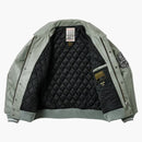 Palace Avirex Leather Jacket Gray