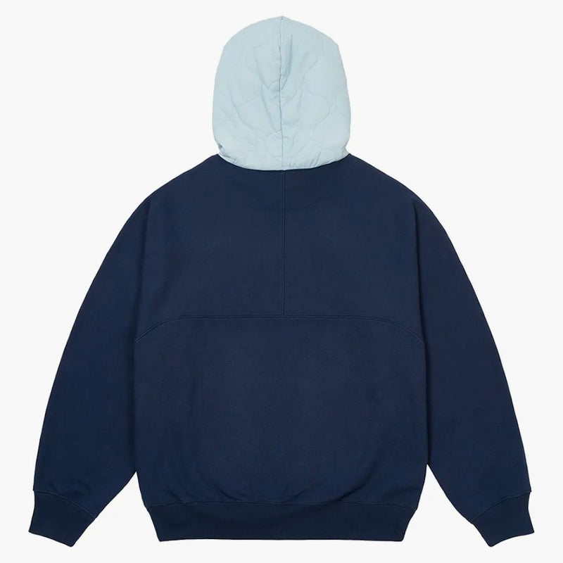 Palace Baffled Font Hood Navy