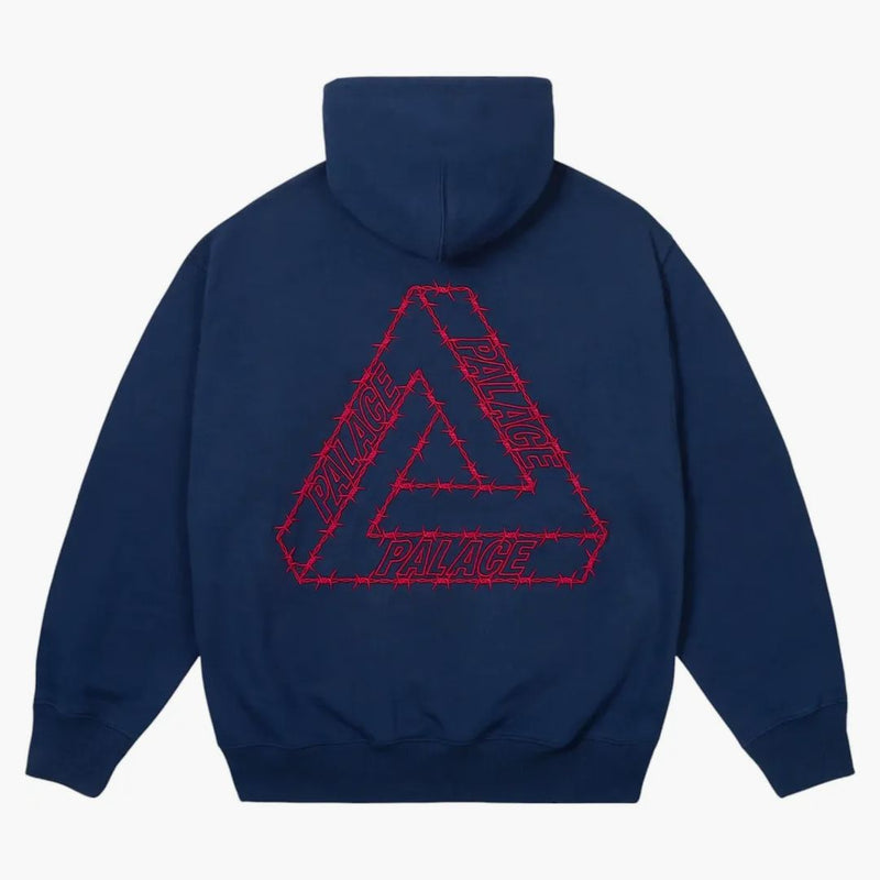 Palace Barbed Tri-ferg Hood Navy