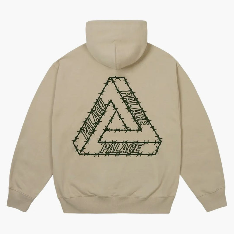 Palace Barbed Tri-ferg Hood Stoney Grey