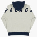 Palace Border Hood Grey Marl/navy