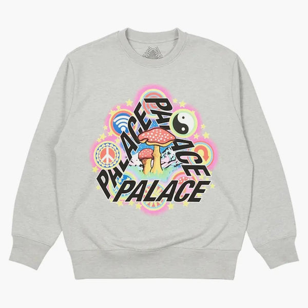 Palace Bun 5G Crew Grey Marl