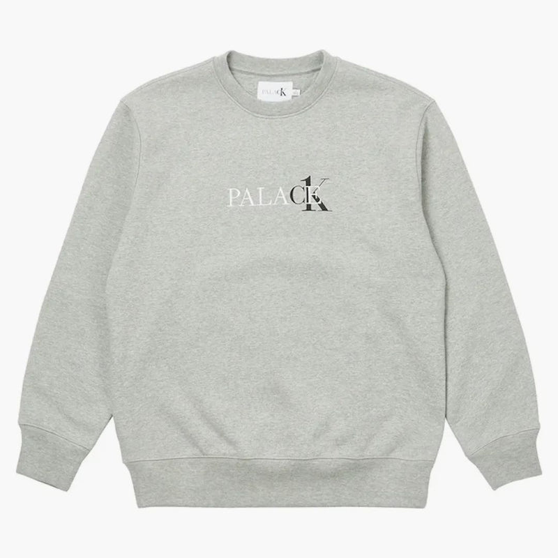 Palace CK1 Crew Light Gray Heather