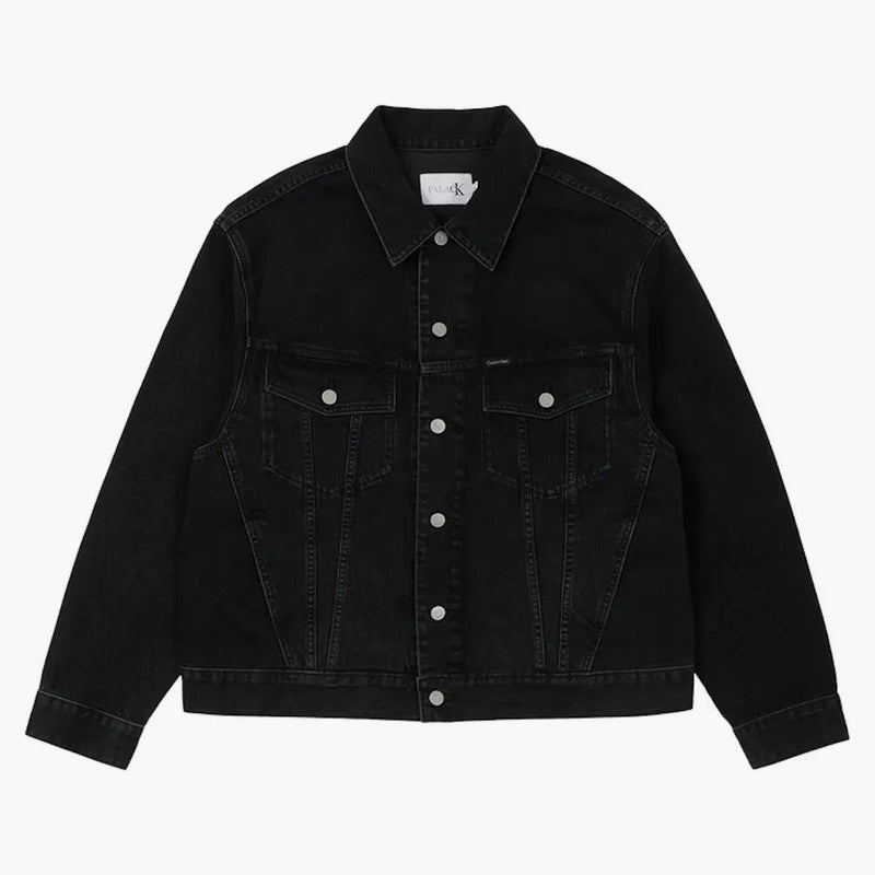Palace Ck1 Relaxed Trucker Denim Jacket Midstone Black