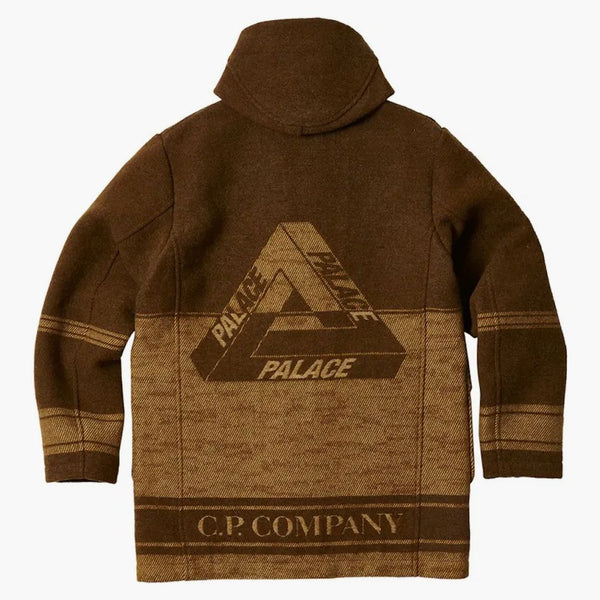 Palác C.P. Company Duffel Jacket gumová vlna hnědá