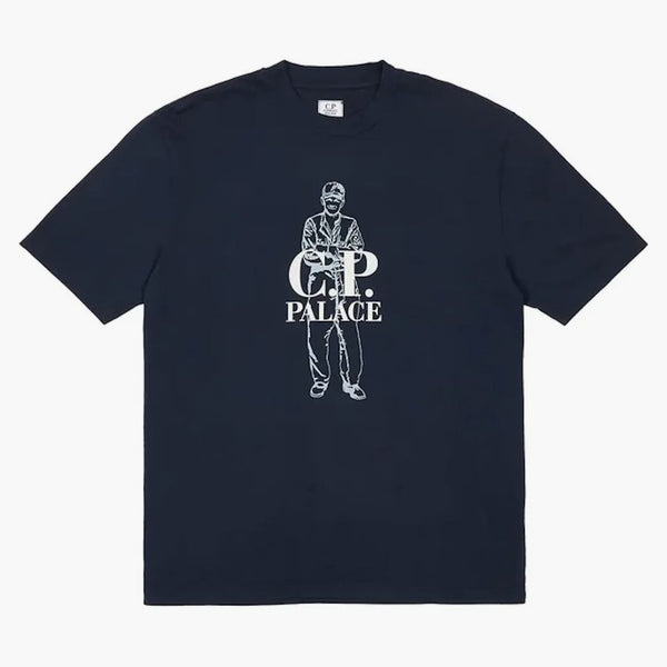 Palace C.P. T-shirt logo dell'azienda Navy