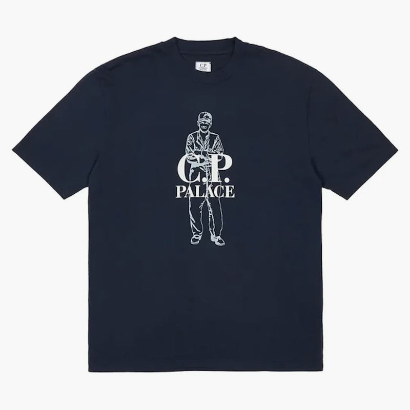 Palace C.P. T-shirt logo dell'azienda Navy