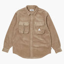 Palace Cargo Cord Shirt Stone