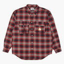 Palace Cargo Pocket Flannel Shirt Red