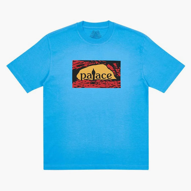 T-shirt blu di Palace Caveman Blue