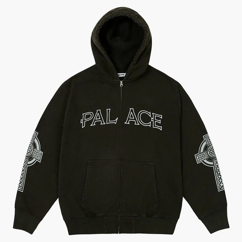 Palác keltský zip kapuce černá