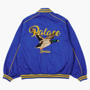 Palace Chain Stitch Bomber Jacket Blue