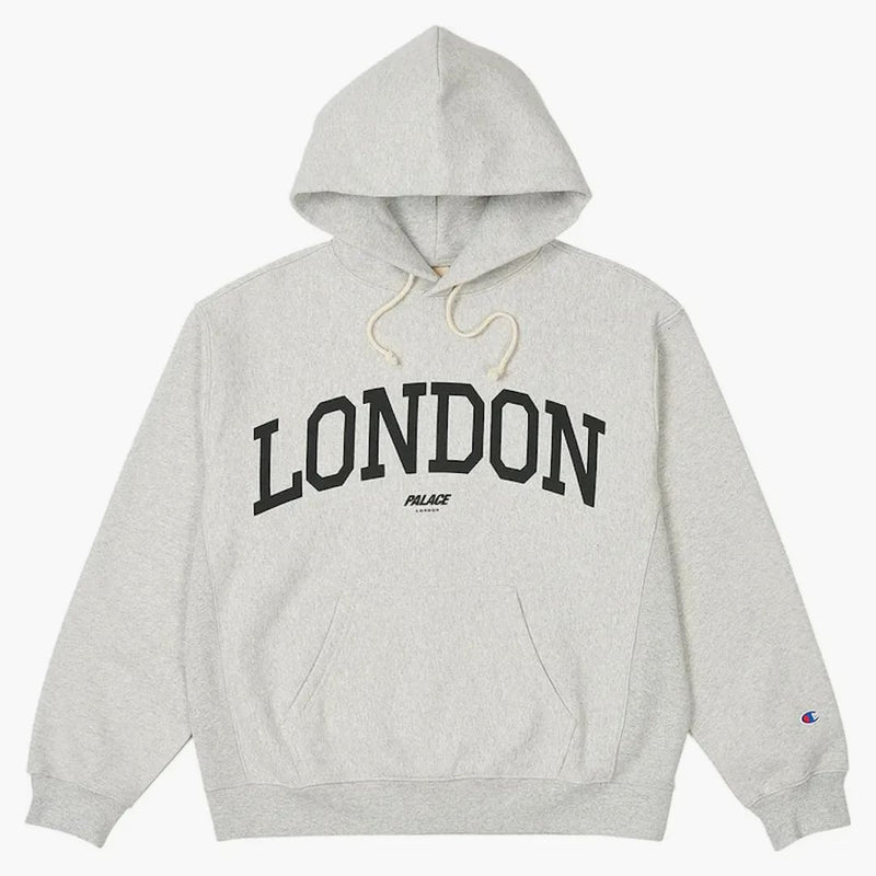 Palace Champion London Shop Hood Grey Marl