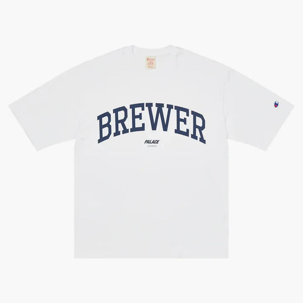 Palace Champion Shop Brewer T-shirt London White