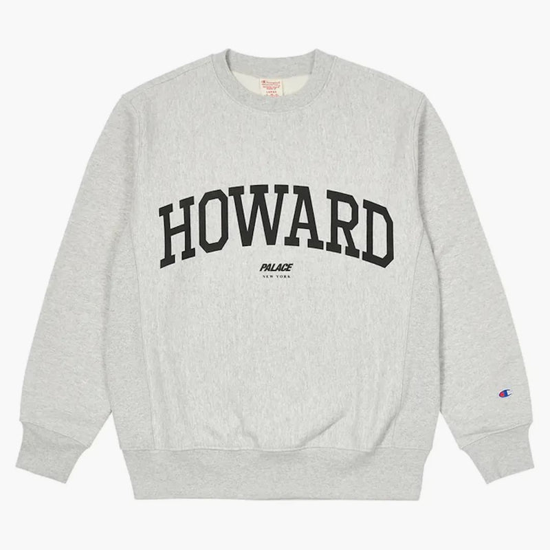Palace Champion Shop Howard Crew Grey Marl
