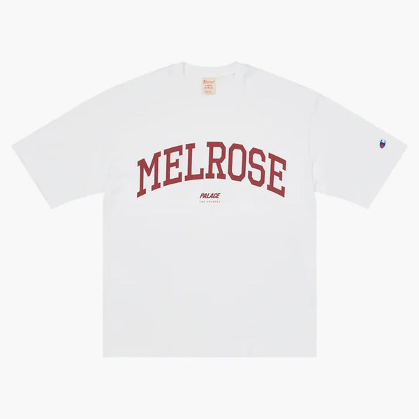Palace Champion Shop Melrose T-shirt Los Angeles White