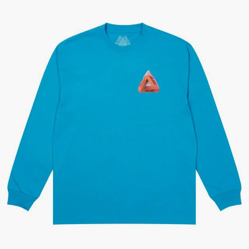Palazzo chaapping longsleeve blu benzina blu