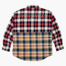 Palacio Checkmate Drop de hombro Camisa roja