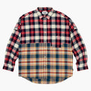 Palacio Checkmate Drop de hombro Camisa roja