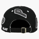 Palace Chenille Multi P 6-panel Black