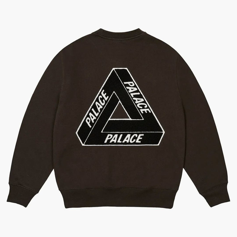 Palace Chenille Tri-Ferg Crew Black