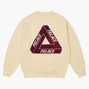 Palace Chenille Tri-ferg Crew Soft White