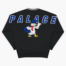 Palace Chilly Duck Out Drop Shoulder Crew Black