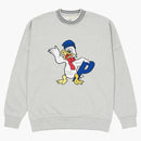 Palace Chilly Duck Out Drop Shoulder Crew Gray Marl