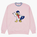 Palace Chilly Duck Out Drop Shoulder Crew Pink