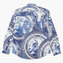 Palace China Plate Shirt Navy