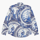 Palace China Plate Shirt Navy