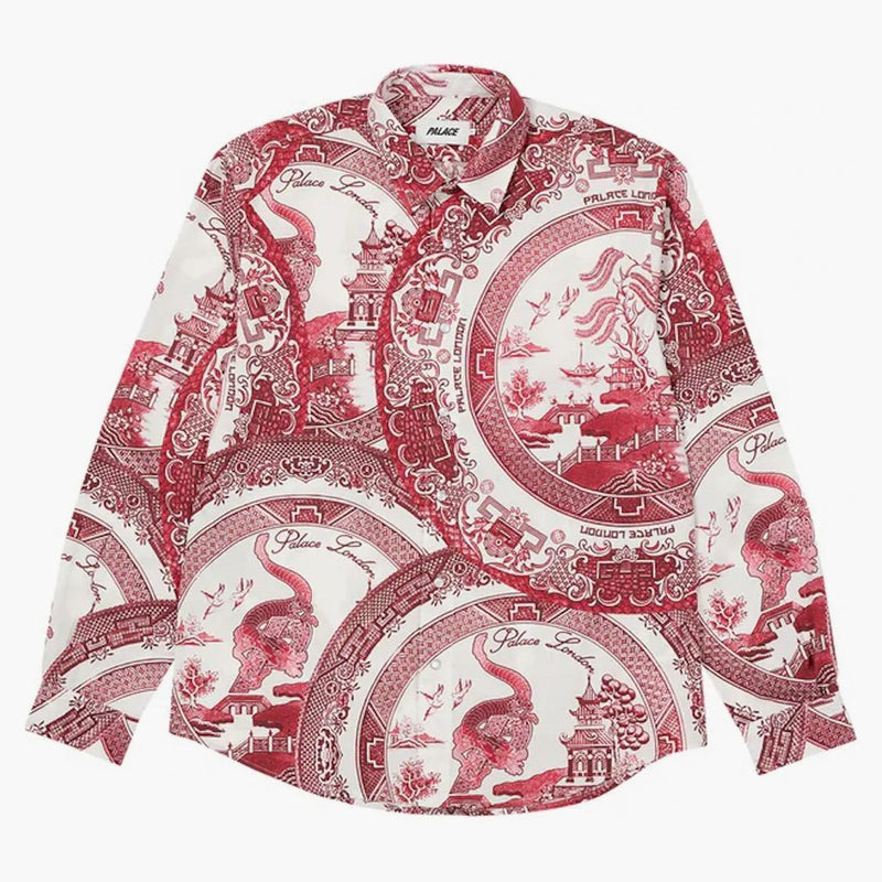 Palace China Plate Shirt Red