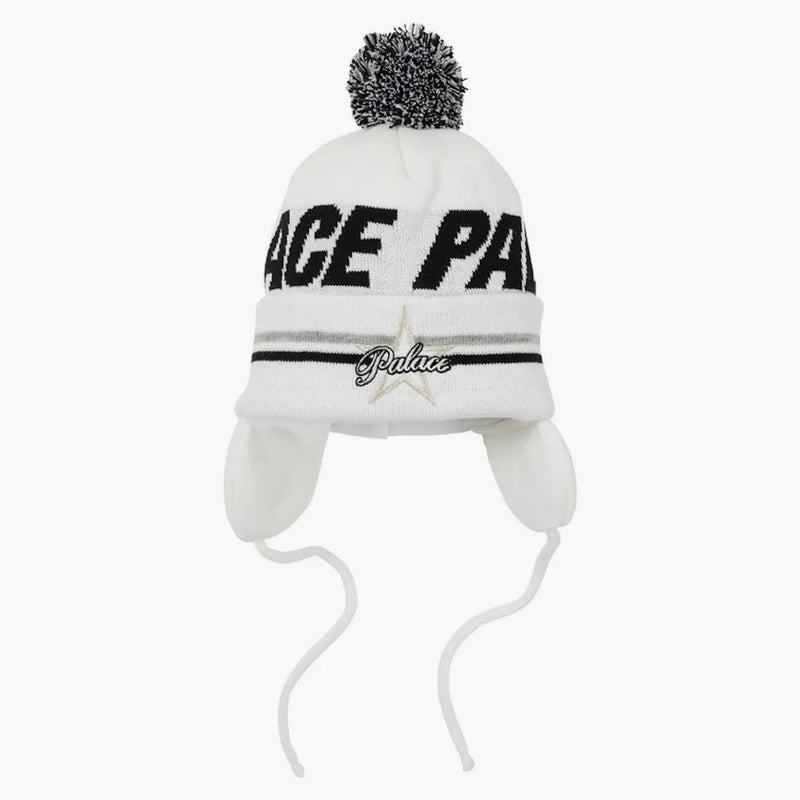 Palace City Earflap Beanie White