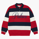 Palace Classic Stripe Drop SHOUL POLO ROSSO/NAVO/BIANCO