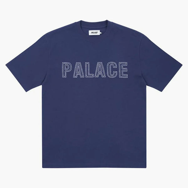 Palace Contrast Stitch T-shirt marinen