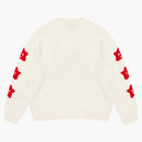 Palace mysig stickad (FW24) mjukvit