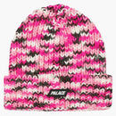 Palace Crochet Camo Beanie Pink Camo