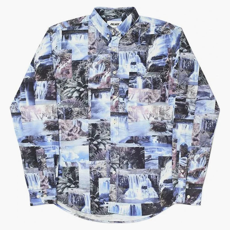 Palace the Water Falls Shirt Blue