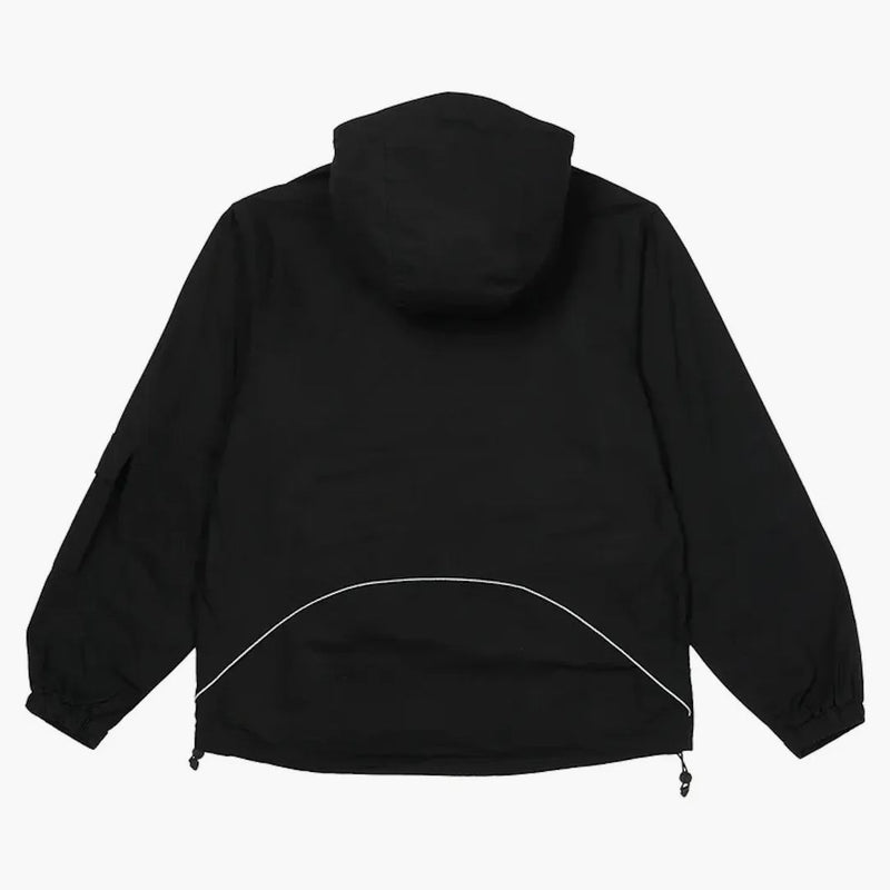 Palazzo deflettore 1/2 giacca zip nera