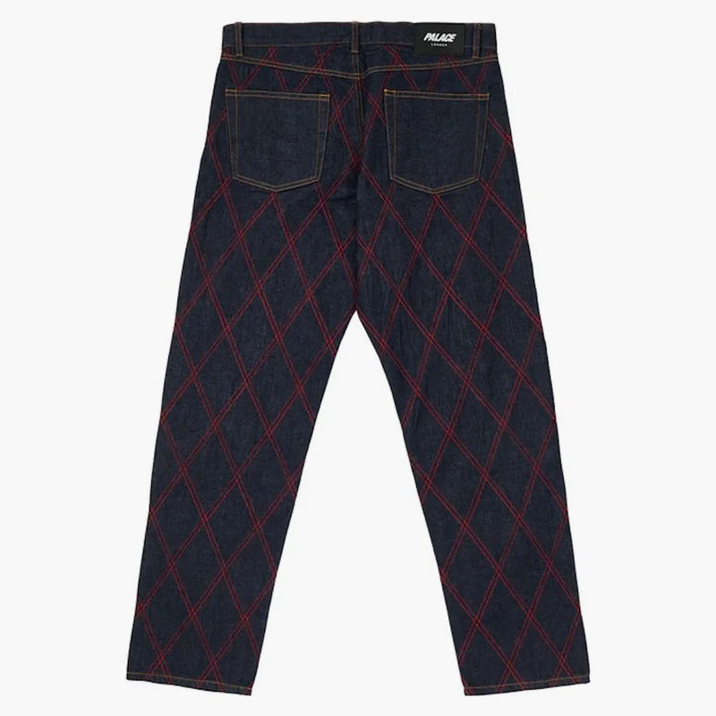 Palace Diamond Stitch Jean Indigo