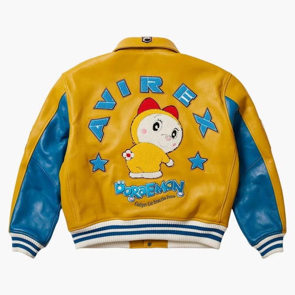 Palace Doraemon Avirex Jacket Yellow